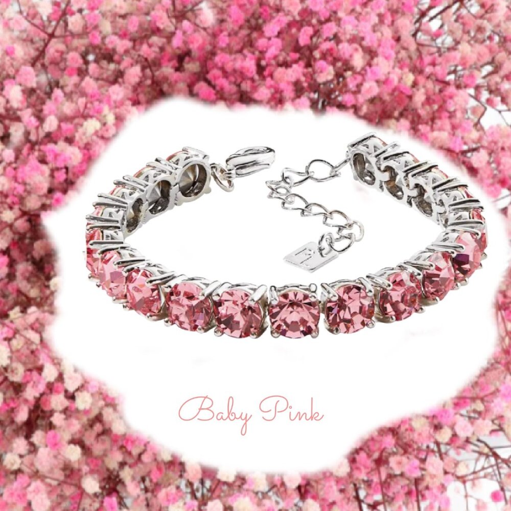Park Lane Baby Pink Limited  Edition Impression Tennis Bracelet